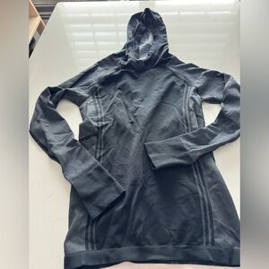 Athleta Black Hooded Thermal Long Sleeve Top or Base Layer